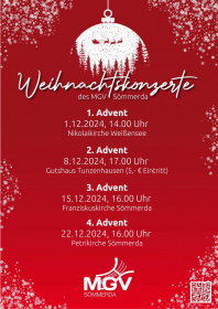 MGV-Sömmerda - 2. Adventskonzert